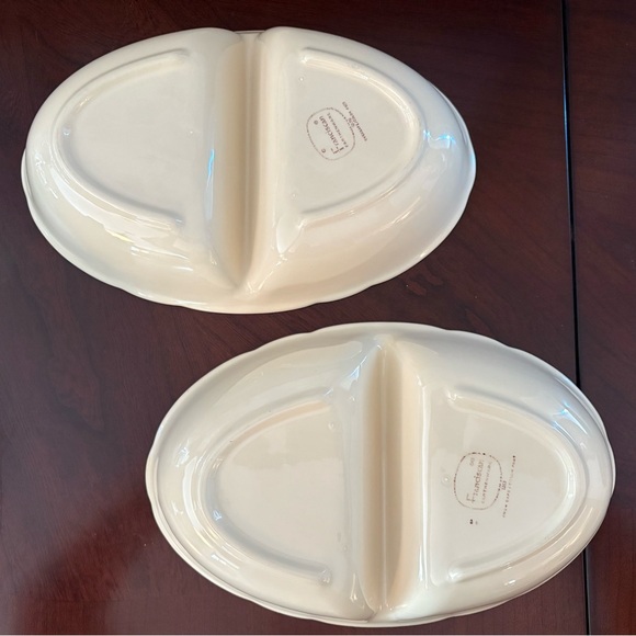 Franciscan Desert Rose - Oval Divided Serving Bowls (2) - Picture 6 of 11